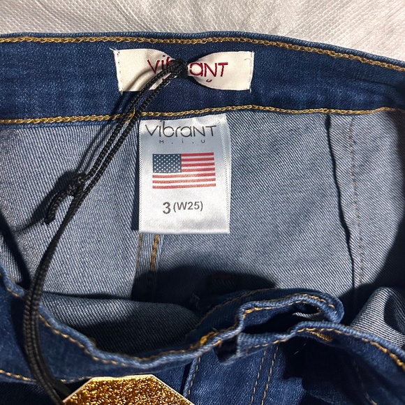 NEW! NWT! Wide Leg Vibrant MIU Jeans - Picture 11 of 12